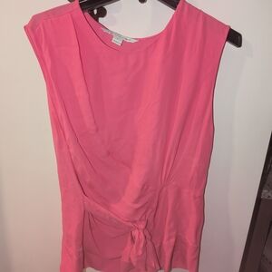 Diane Von Furstenberg Vibrant Pink Blouse